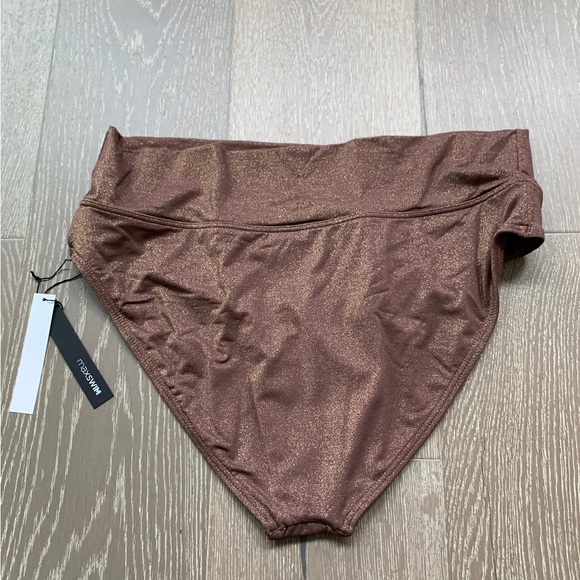 Max Swim Sydney cocoa shimmer bikini bottoms - Picture 5 of 6